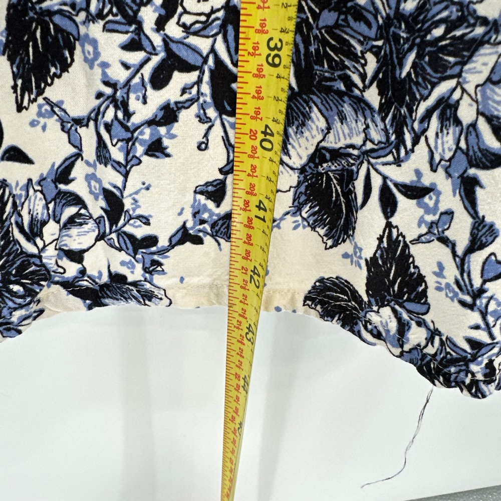 Boho Floral Maxi Sundress Small Front Cutout‎ Cottagecore Milkmaid Dress Coastal - Picture 7 of 10